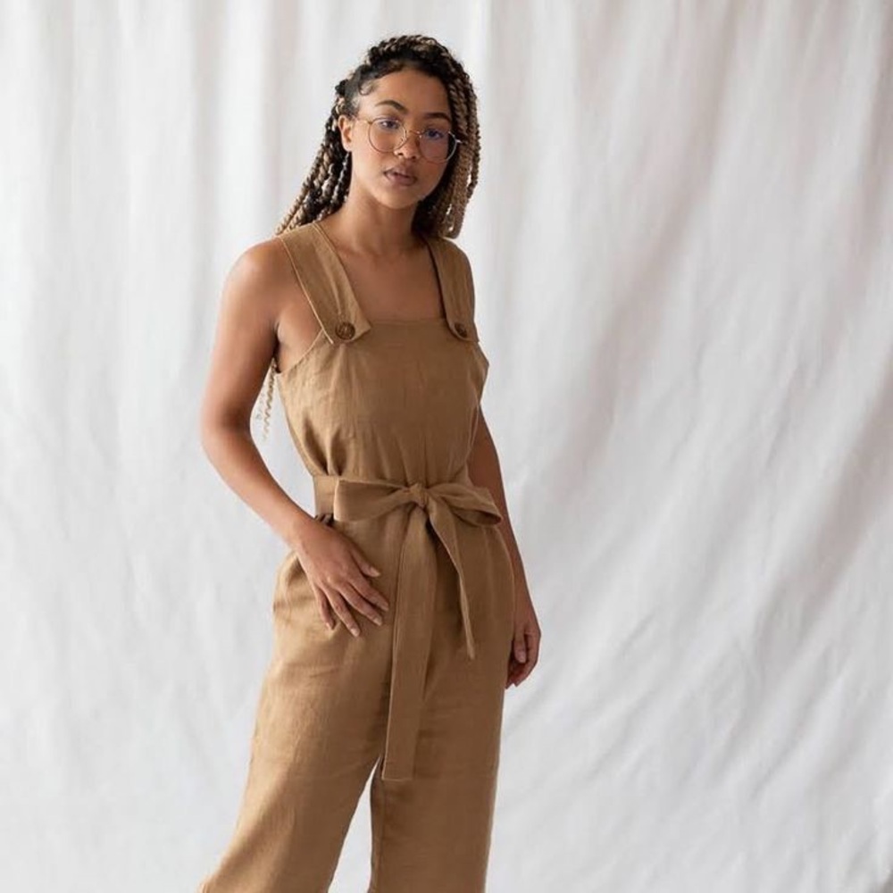 Emme Mama Beatrice Button Jumpsuit